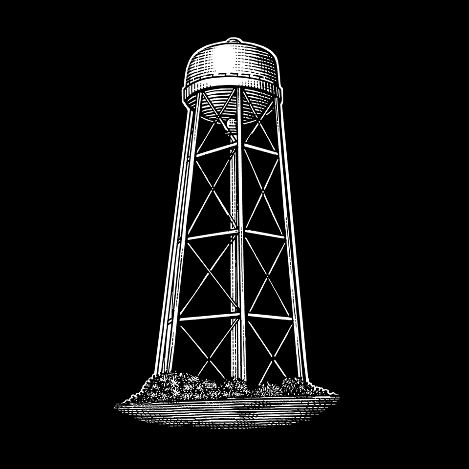 Water tower illustration