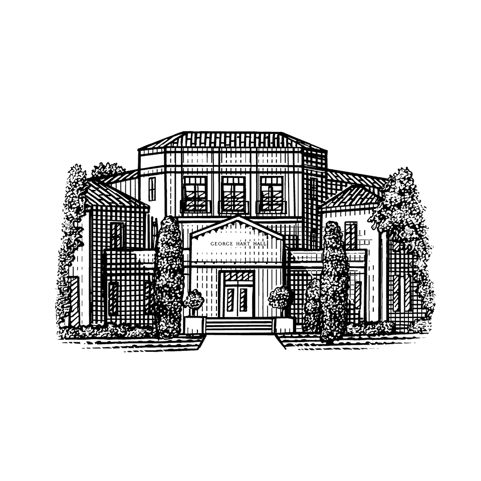 Hart Hall illustration