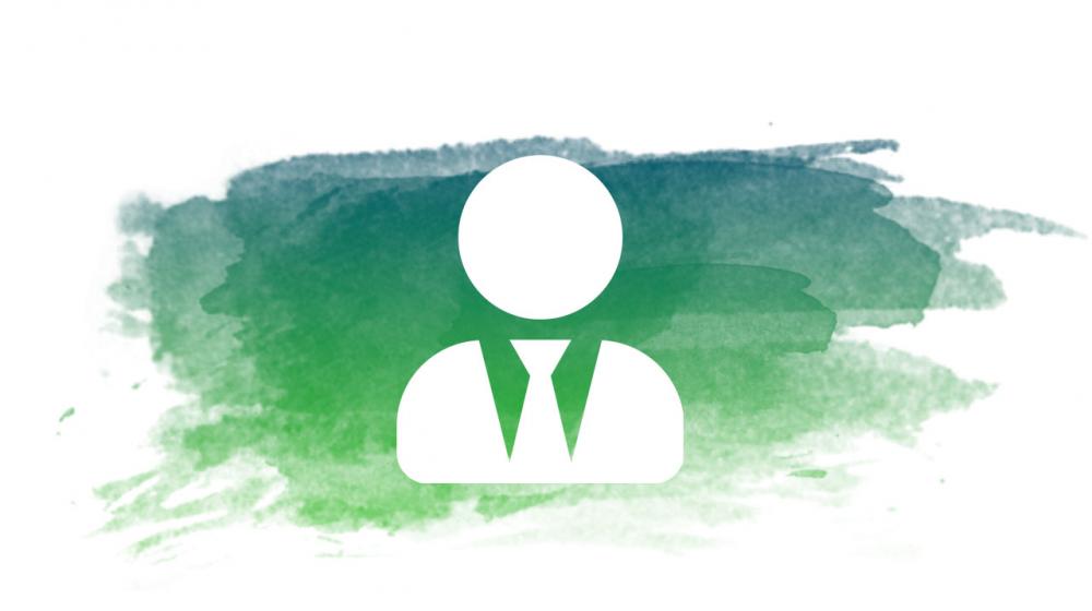 user in a tie icon