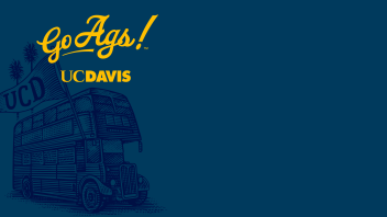 bus illustration with Go Ags! script mark