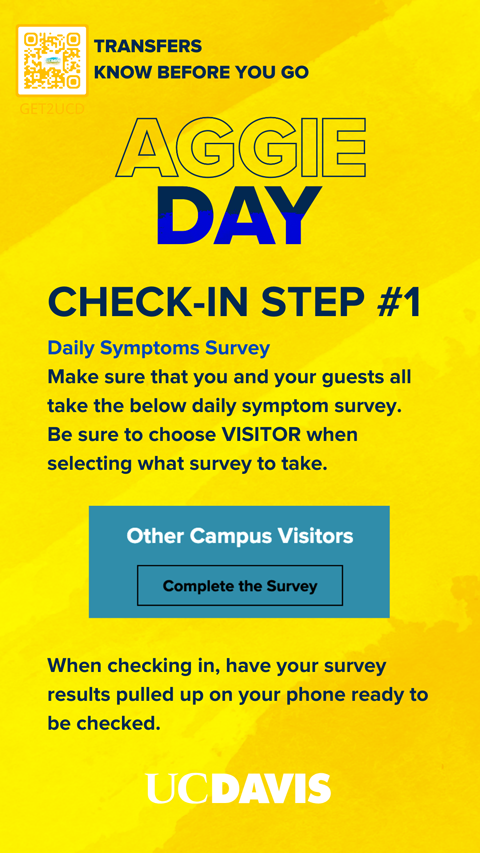 Aggie Day Know Before You Go Check-in Step 1
